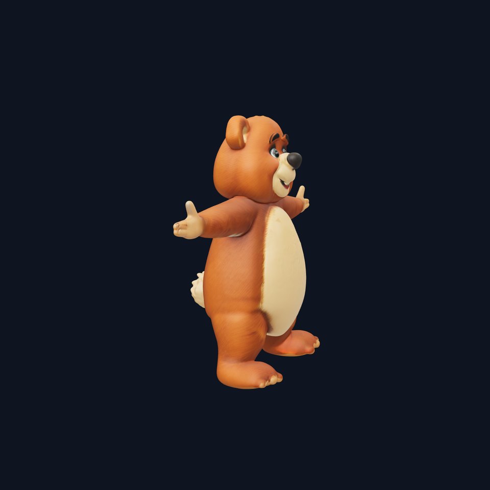 Friendly Bear Character model pack